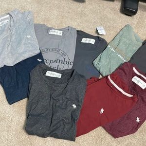 Lot of 9 A&F tops great condition one with tags